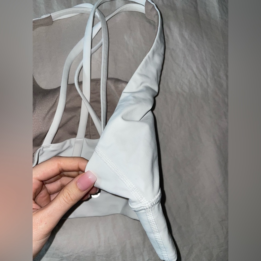 Lululemon Energy Bra Longline Sports Bra White - Picture 5 of 7
